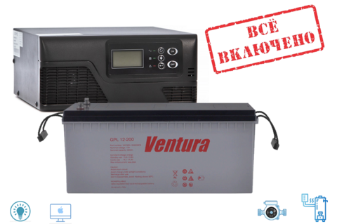 Комплект ИБП ECOVOLT SMART 412+GPL 12-200