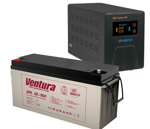 Комплект ИБП ЭНЕРГИЯ ГАРАНТ 750+VENTURA GPL 12-150
