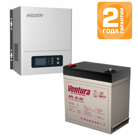 Комплект ИБП HIDEN HPS20-0612N+VENTURA GPL 12-55