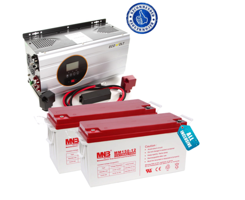 Комплект ИБП ECOVOLT PRO 3024 и АКБ MNB 150-12