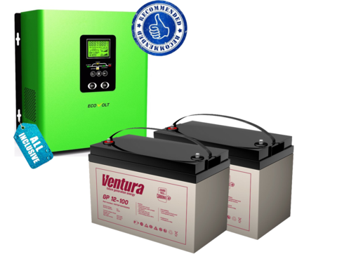 Комплект ИБП ECOVOLT TERMO 612+GP 12-200