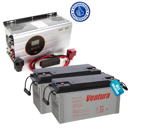 Комплект ИБП ECOVOLT PRO 3024 и АКБ VENTURA GPL 12-120