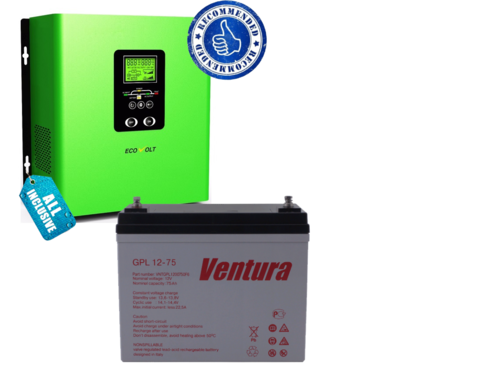 Комплект ИБП ECOVOLT TERMO 312+GPL 12-75