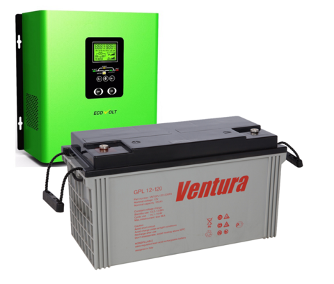 Комплект ИБП ECOVOLT TERMO  1012+VENTURA GPL 12-120
