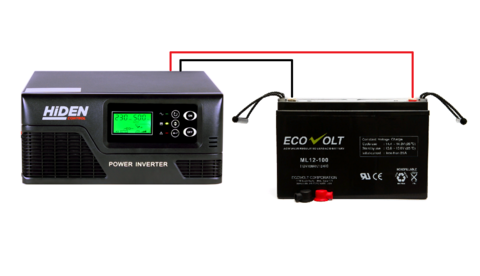 Комплект ИБП HIDEN HPS20-0312+ECOVOLT ML 12-100