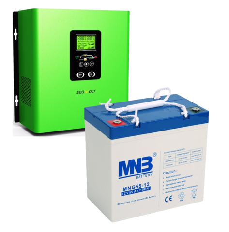 Комплект ИБП ECOVOLT TERMO 312+MNB MNG 55-12