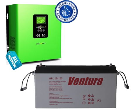 Комплект ИБП ECOVOLT TERMO  1012+VENTURA GPL 12-150